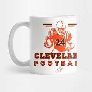 Cleveland Football Vintage Style Mug